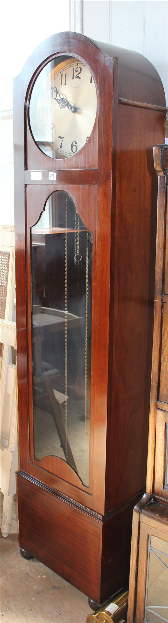 Mahogany 30 hour long case clock